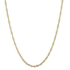 Milor Singapore Chain Necklace 17 3/4" - Yellow Gold 18k Italy